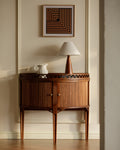 Vintage-Inspired Solid Wood Accent Cabinet